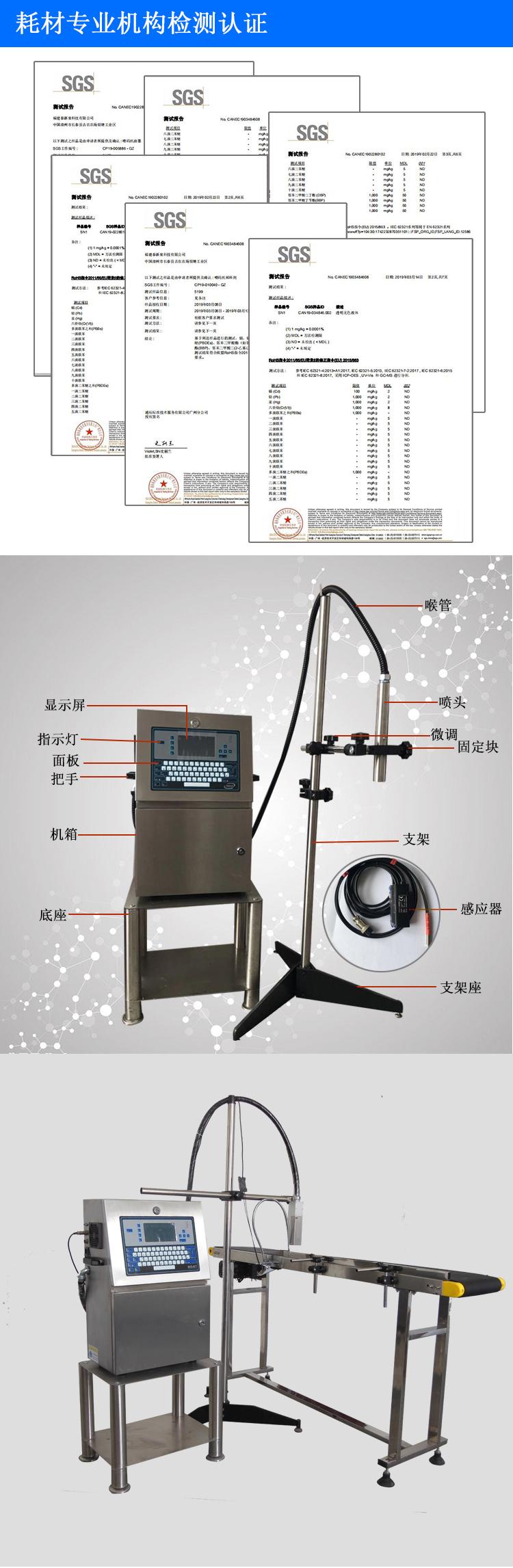 小字符喷码机黑墨A580(图4) 小字符喷码机黑墨A580(图4)